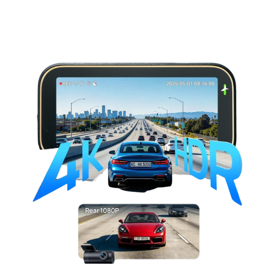 70mai - داش كام A810 Lite 4k اماميه 4k خلفيه 1080