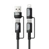 2BE - سلك شاحن توبي شامل 4 في 1 قوة 60W