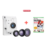 LOMOGRAPHY - كاميرة لومو فورية مع 3 عدسات ابيض