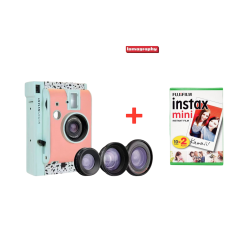 LOMOGRAPHY - كاميرة لومو فورية مع 3 عدسات اصدار خاص تفني - PINK