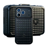 RIMOWA - كفر ايفون 17- 18 ريموا ستيل اسود 