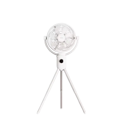 AISOLOE - مروحة F12 محموله مع اضاءة LED ابيض- اسود