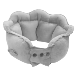 PICTET-FINO - وسادة رقبة شمواه قابلة للنفخ 