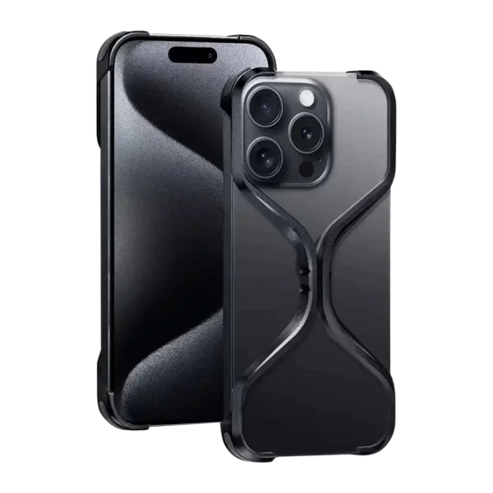 إطار  بتصميم عصري اسود  ايفون 16