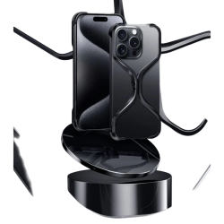 إطار  بتصميم عصري اسود  ايفون 16