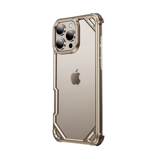 إطار معدني بتصميم عصري من الألومنيوم تيتانيوم صحراوي ايفون 16