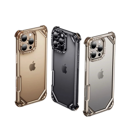 إطار معدني بتصميم عصري من الألومنيوم اسود ايفون 15-16