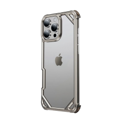 إطار معدني بتصميم عصري من الألومنيوم تيتانيوم طبيعي ايفون 15-16