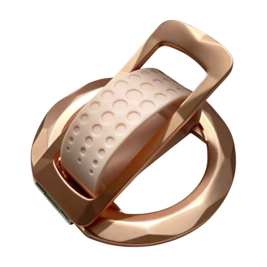 Ring - مسكة جوال ماج سيف وردي - اسود - تيتانيوم