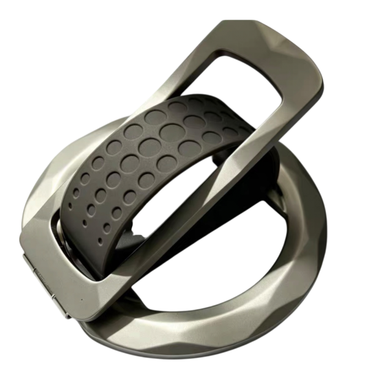 Ring - مسكة جوال ماج سيف وردي - اسود - تيتانيوم