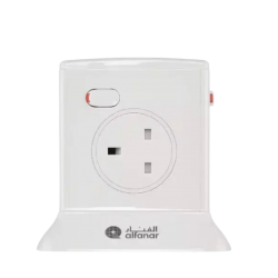 الفنار توصيلة كهربائية 4 منافذ 2.5 متر ابيض 