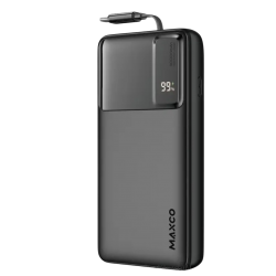 بور بانك شحن سريع  20 الف امبير بقوة 65W من MAXCO - اسود 