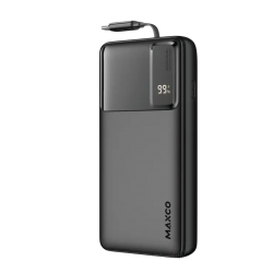 بور بانك شحن سريع  20 الف امبير بقوة 65W من MAXCO - اسود 