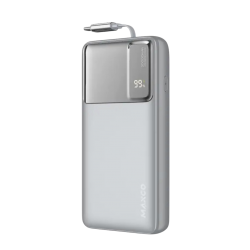 بور بانك شحن سريع  20 الف امبير بقوة 65W من MAXCO - سلفر 