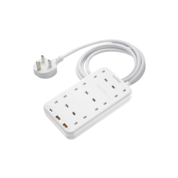 توصيلة موماكس تتكون من ٦ أفياش ومدخلين يو اس بي شحن سريع ومدخل PD 20 W