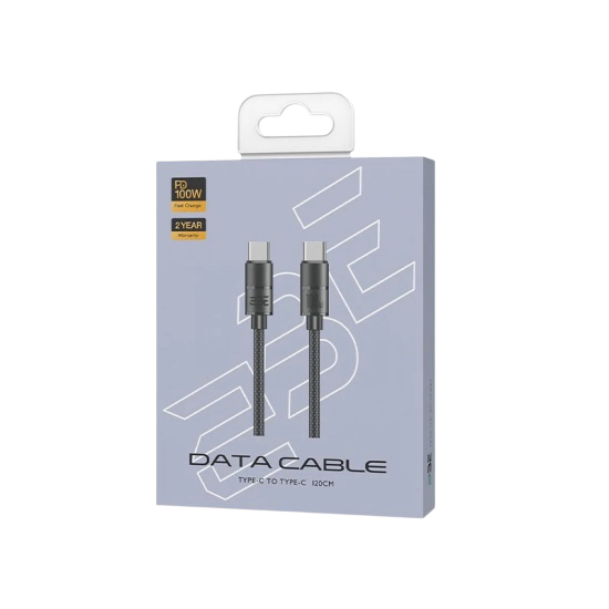 2BE - سلك شاحن توبي USB-c+نقل بيانات بقوة 100w من ماركة 2BE 2BE - سلك شاحن توبي USB-c+نقل بيانات بقوة 100w من ماركة 2BE
