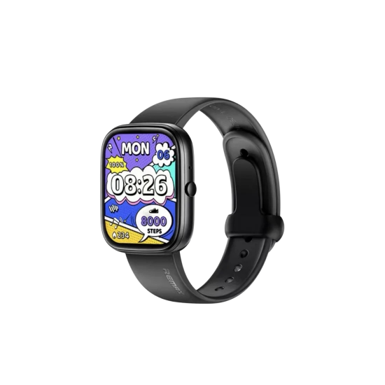 ساعة ريماكس WATCH 25 الذكية اسود-ابيض