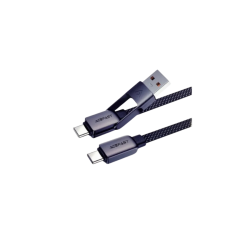 سلك  USB + USB-C  Acefast متعدد 60W طول 120CM 