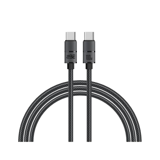 سلك شاحن  توبي USB-c+نقل بيانات بقوة 100w من ماركة 2BE