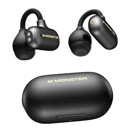 سماعة أذن مونستر أوبن اير AC223 اسود-ابيض