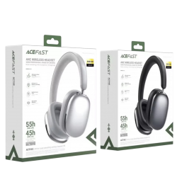 سماعة اسي فاست لاسلكيه خاصية الغاء الضوضاء 30 ديسيبل، اسود-ابيض 