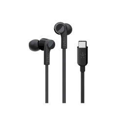 سماعة  سلك بيلكن USB=C ابيض-اسود