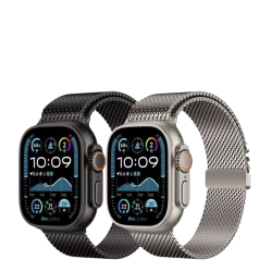 سوار ساعة ابل مقاس 42-44-45-46-49 استايل ستيل اسود 