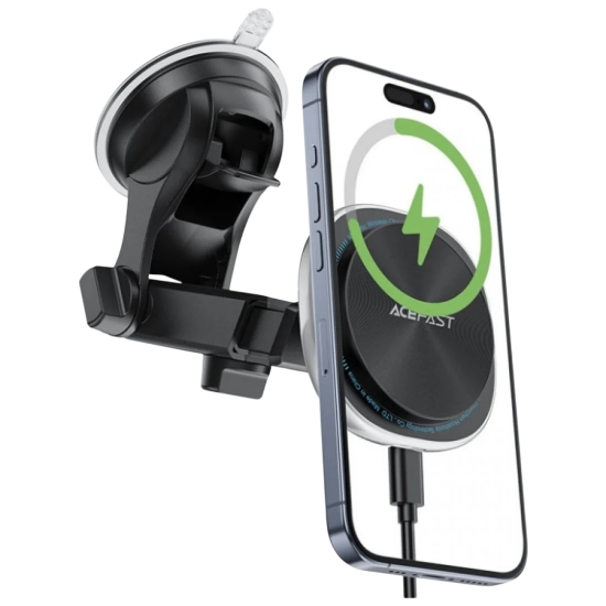 شاحن وقاعده لاسلكي مغناطيسي للسياره اسي فاست D42