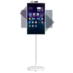 شاشة لمس ذكية متنقلة بنظام الاندرويد 4K مع إستاند وكاميرا مقاس 27 بوصه