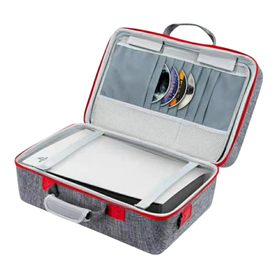 شنطة بلاستيشن 5 سليم اسود-ازرق-رمادي