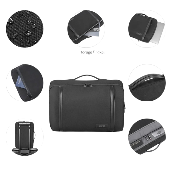 شنطة لابتوب- ايباد داخليه مخمليه من كينجسون - اسود