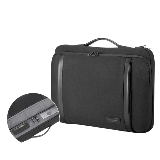 شنطة لابتوب- ايباد داخليه مخمليه من كينجسون - اسود