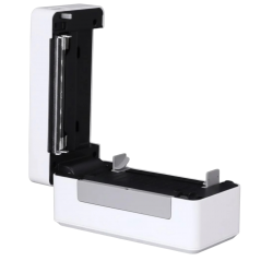 طابعة ملصقات حرارية صغيرة تدعم جميع انضمة التشغيل والبلوتوث +قاعدة رول اوراق 