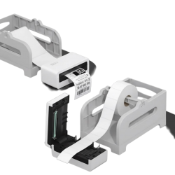 طابعة ملصقات حرارية صغيرة تدعم جميع انضمة التشغيل والبلوتوث +قاعدة رول اوراق 