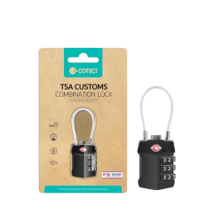 قفل حقيبة سفر ب 3 ارقام من COTECI سلفر-اسود