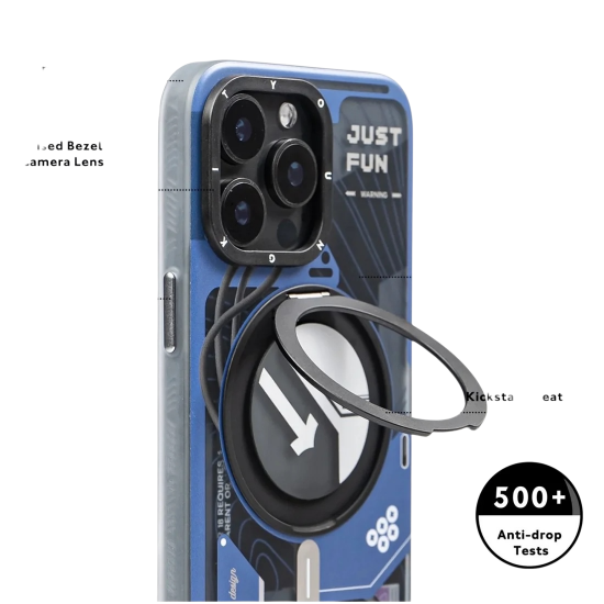 كفر JUST FUN ايفون 16-15 برو ماكس من YOUNGKIT ازرق