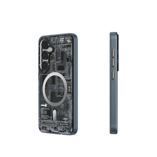 كفر YOUNGKIT S24/S25 ULTRA بتصميم عصري ازرق