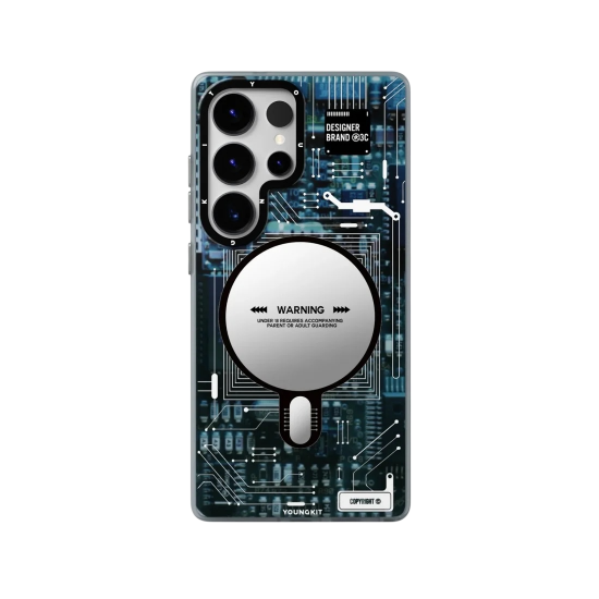 كفر YOUNGKIT S24/S25 ULTRA بتصميم عصري ازرق