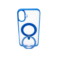 كفر ZAG  شفاف ملون ايفون 16 ازرق 