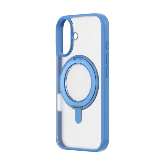 كفر ZAG  شفاف ملون ايفون 16 ازرق