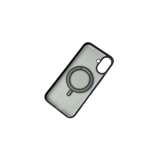 كفر ZAG شفاف ملون ايفون 16 اسود