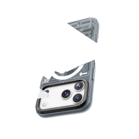 كفر ايفون 17 تصميم رسومات عصريه من YOUNGKIT ازرق