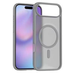 كفر ايفون 17 سليم ملون YIND من QUX DUCIS رمادي 