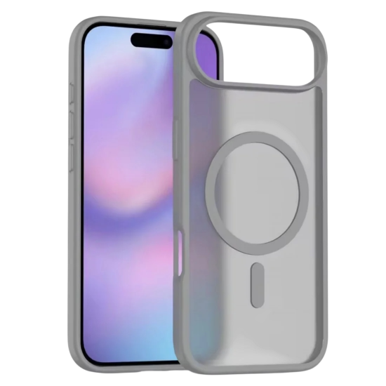 كفر ايفون 17 سليم ملون YIND من QUX DUCIS رمادي