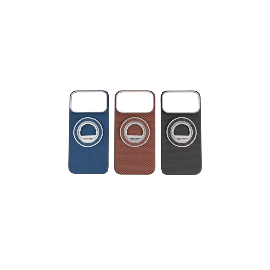 كفر ايفون 17 كاربون فايبر 0.35 سليم  مسكة ماج سيف من FACE DESIGN  كحلي