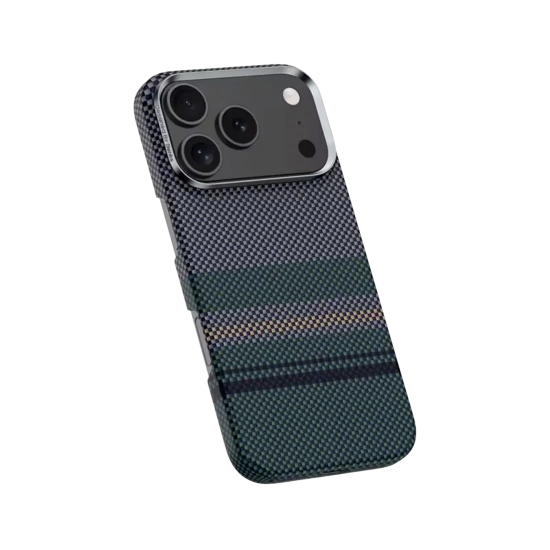 كفر ايفون 17 كاربون فايبر يدعم ماج سيف من J-case كحلي