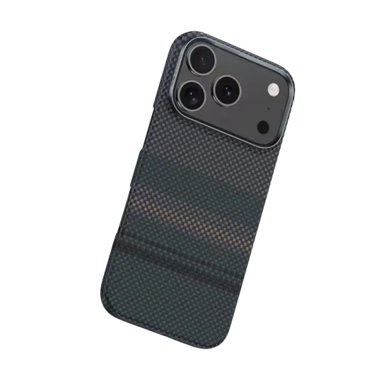 كفر ايفون 17 كاربون فايبر يدعم ماج سيف من J-case كحلي