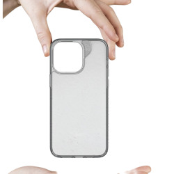 كفر زاج رمادي شفاف آيفون 15