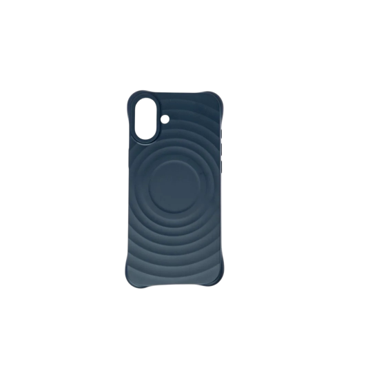 كفر سيلكون DEVIA بتصميم عصري ايفون 16 كحلي