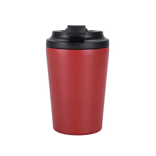 كوب قهوة ستيل ملون قابل للنحت والتعديل مجاناً  احمر